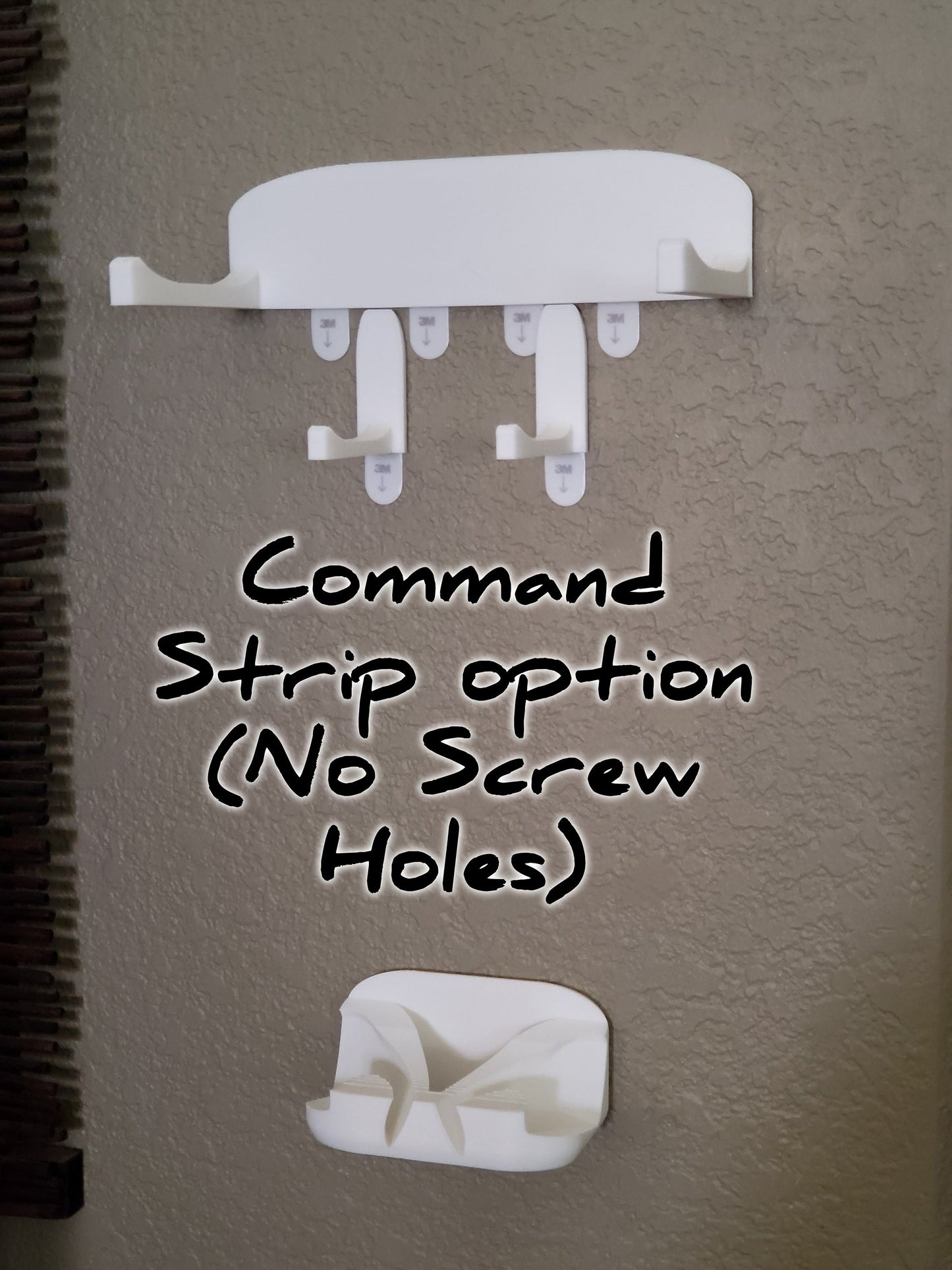 PSVR2 Wall Mount - No Damage Command Strips or Screw Anchor Versions Available.