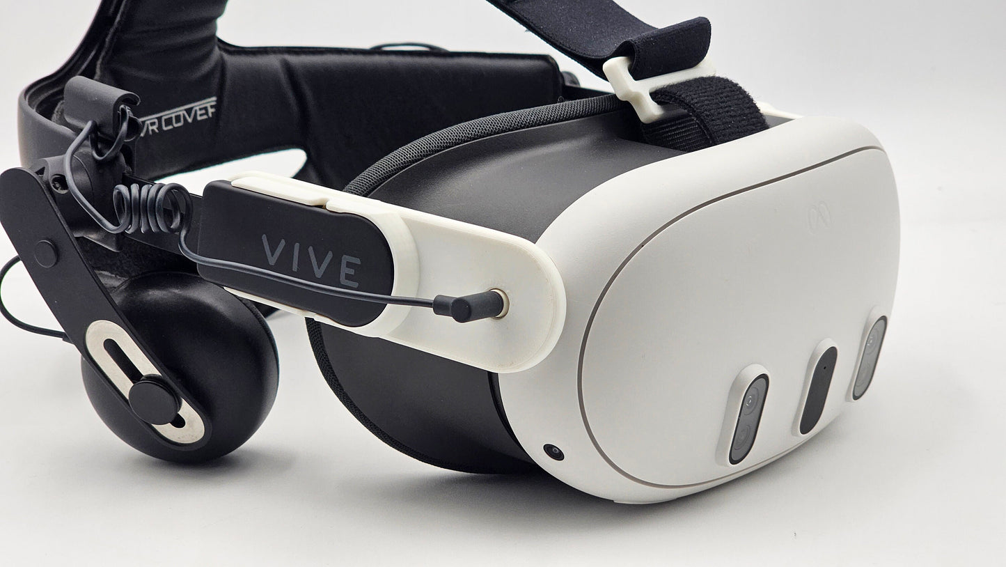 Meta Quest 3 DAS (HTC Vive Deluxe Audio Strap) Adapter set - ULTRA Low Profile and the Lightest Design Available