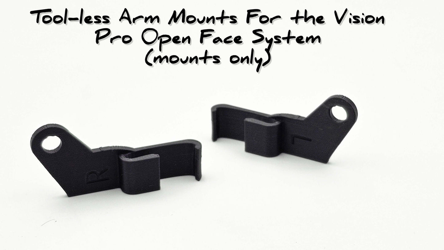V3 Mounts for Apple Vision Pro Open Face System (ARM MOUNTS ONLY)