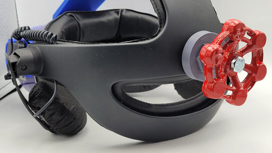 HTC Vive DAS Valve knob with REAL red lacquered iron handle and steel bolt!  Includes a 1 Year warranty!