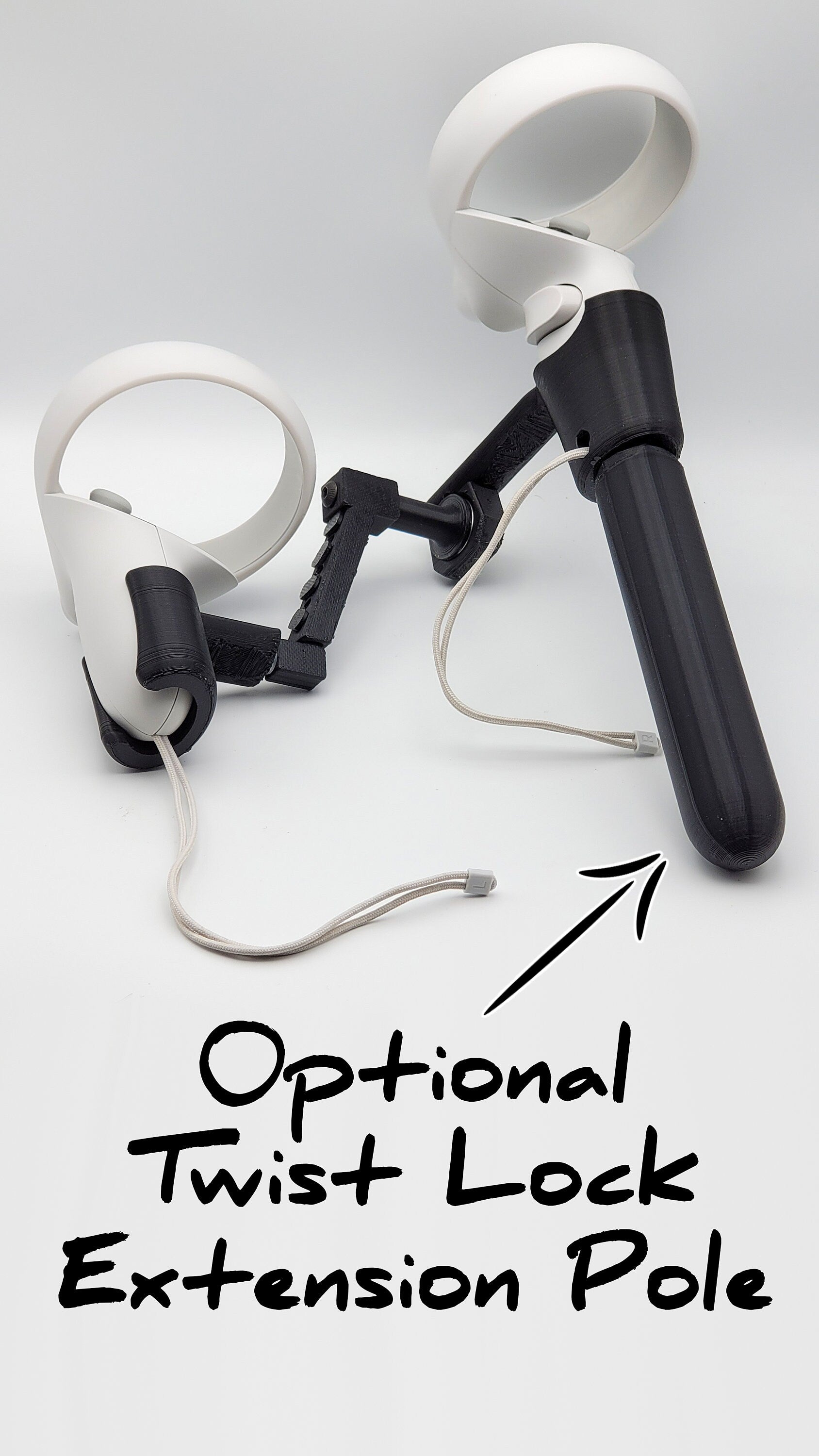 Meta Quest Fishing Reel Adapter (Perfect For Real VR Fishing!). Black / Quest 2 / 3 / 3s Meta Quest Fishing Reel Adapter (Perfect For Real VR Fishing!). Black / Quest 2 / 3 / 3s