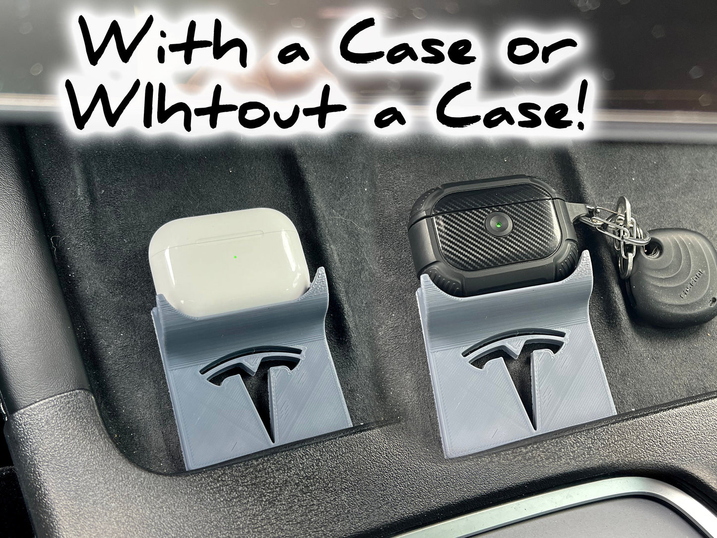 Tesla AirPods Pro Wireless Charging Adapter - Works with Or Without a Case!