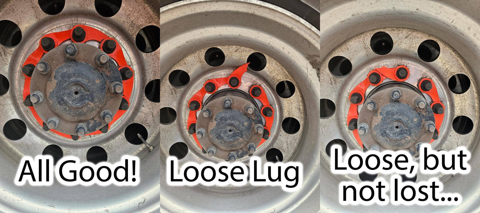 Lug Lockz – Lug Locks for Semi Trucks | Lug Nut Indicators & Lug Nut Pointers | Wheel Safety Device to Prevent Loose Lug Nuts