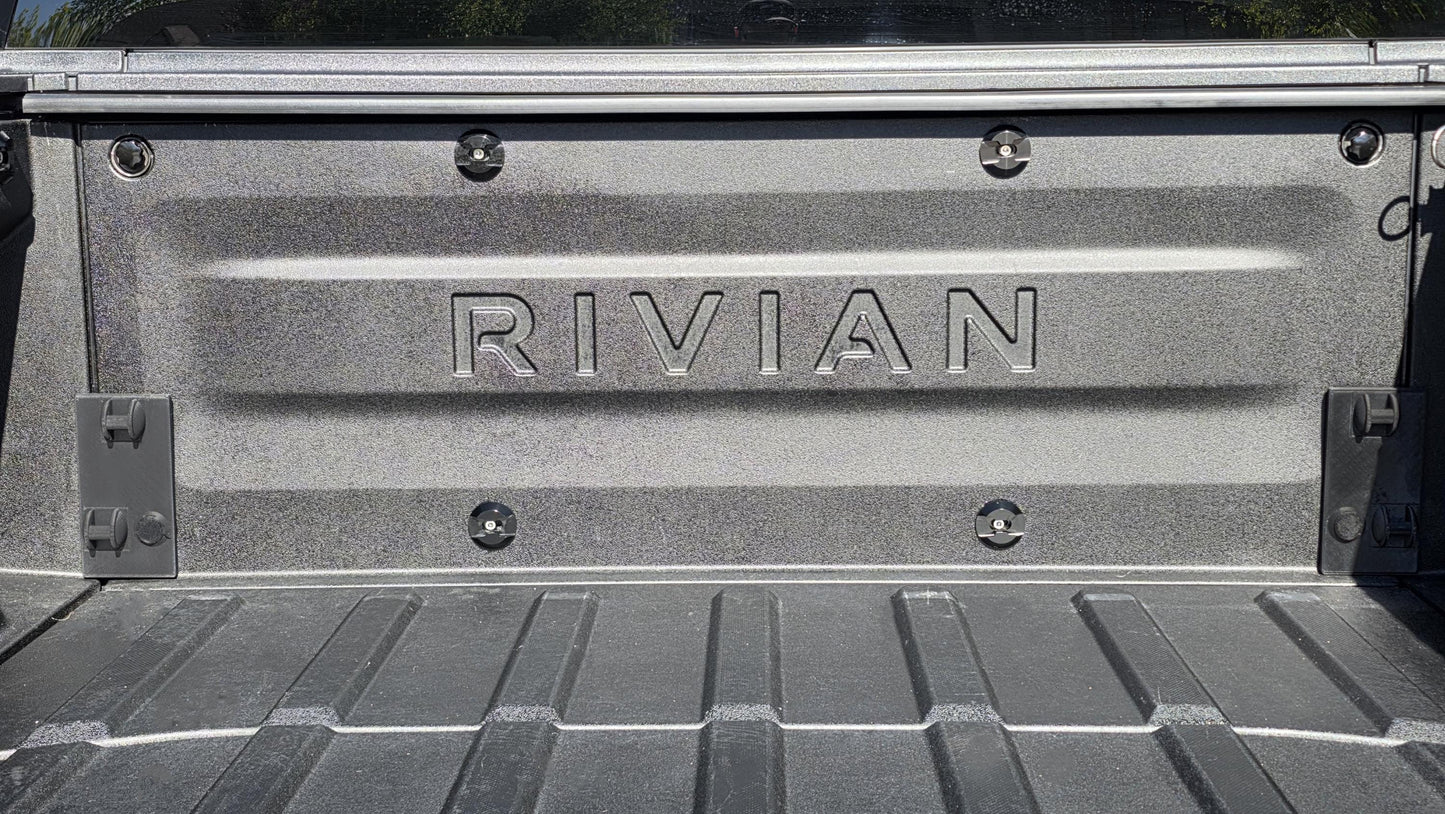 Rivian R1T Crossbars Bed Mounts | Carbon Fiber ASA-CF | No-Drill Storage Solution | Includes Extended Hardware